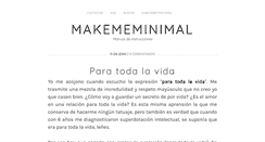 Desktop Screenshot of makememinimal.com